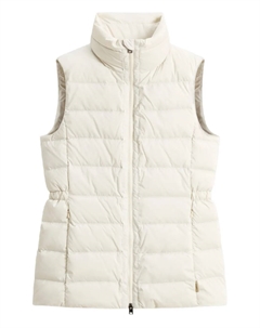 Дутый жилет с высоким воротником, белый Woolrich