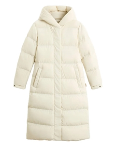Пуховик Cloud Madison с капюшоном, белый Woolrich