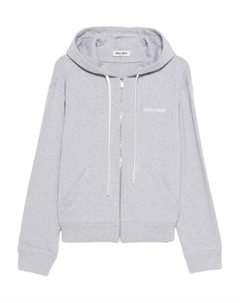 Толстовка на молнии, серый Miu miu