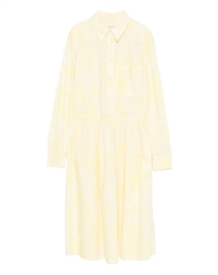 Платье-рубашка миди с цветочным узором, желтый Marc o'polo