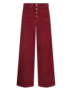 Расклешенные брюки с накладным карманом, красный Liu jo