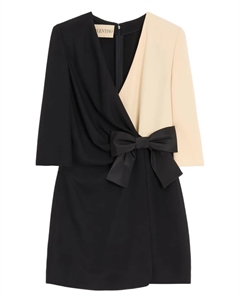 Миди-платье с бантом, черный Valentino garavani