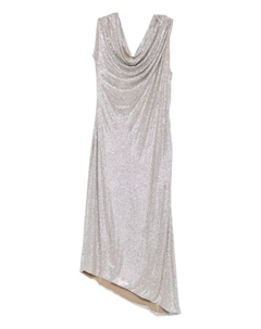 Платье с воротником-хомутом, серебряный Giuseppe di morabito