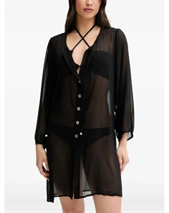 Туника-накидка на пуговицах, черный Michael michael kors