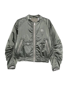 Бомбер на молнии, серый Canada goose