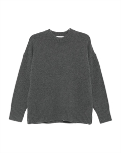 Джемпер с круглым вырезом и длинными рукавами, серый Co collection