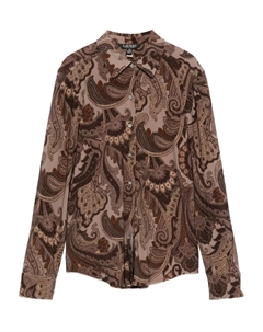 Рубашка с принтом "пейсли", коричневый Lauren ralph lauren