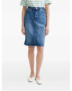 Джинсовая юбка миди, синий Marc o'polo