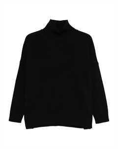 Вязаный свитер с высоким воротником, черный Weekend max mara