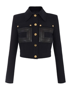 Креповый пиджак, черный Elisabetta franchi