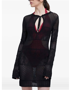 Пляжное платье с кружевом, черный Desigual