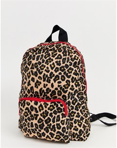 Рюкзак с леопардовым принтом Asos design