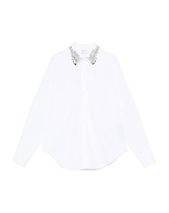 Рубашка с украшенным воротником, белый Alexander mcqueen