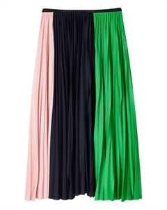 Миди-юбка с плиссированной вставкой, зеленый Paul smith