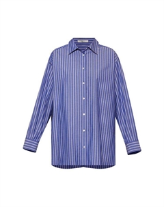 Рубашка Luka Shirt, Purple Blue/White The row