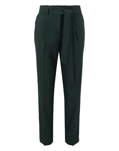 Обычные брюки со складками спереди, Dark green Zero