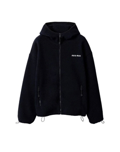 Толстовка Fleece Sweatshirt, Blue Miu miu