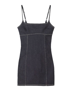 Мини платье, Blue denim Bershka