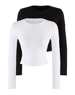Лонгслив, Black/White Trendyol