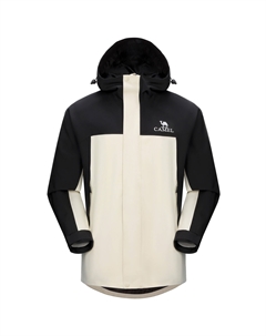 Верблюжья куртка унисекс для отдыха на открытом воздухе, Белый черный Camel