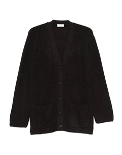 Кардиган с накладными карманами на пуговицах, коричневый Parosh