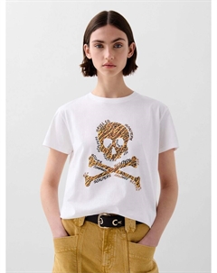 Футболка Skull Trize, White Scalpers