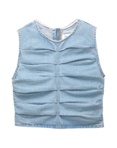 Топ , Blue denim Pull & bear