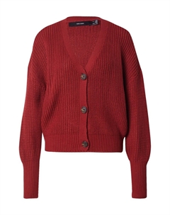 Вязаный кардиган VMLEA, Dark red Vero moda