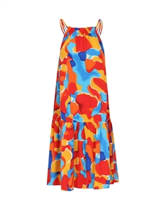 Миди платье, Dark red Izia