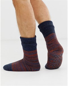 Темно синие окрашенные носки Totes