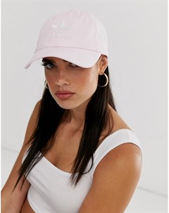 Розовая кепка с трилистником Adidas originals