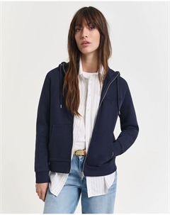 Худи с капюшоном на молнии, Night blue Gant