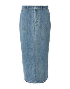 Макси юбка, Blue denim Comma casual identity