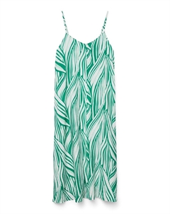 Миди платье Josie, Green/White Vero moda