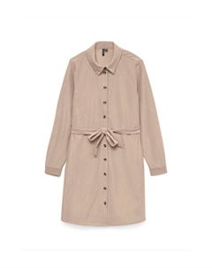 Платье-рубашка VMELLY, Light beige/Dark beige Vero moda