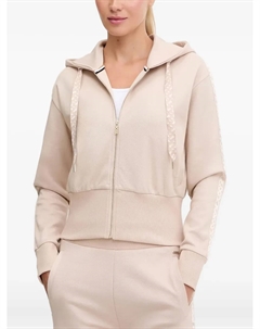 Худи на молнии с логотипом, розовый Boss