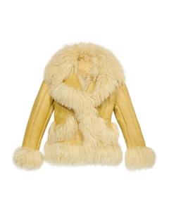 Бомбер на кнопках, желтый Blumarine