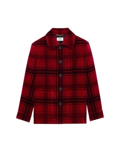 Куртка Tartan Jacket In Velvet, Rouge Saint laurent