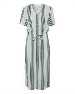 Платье-рубашка, Light green/Dark green Ichi