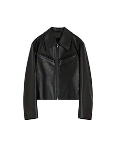 Топ Boxy Leather Blouson, Moka Lemaire