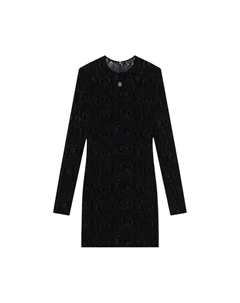 Платье Flocked Mini Dress, Black Givenchy