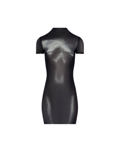 Платье Mesh High Neck Short Dress, Black/Silver Jean paul gaultier