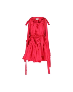 Платье Bow Mini Dress, Neon Pink Alexander mcqueen