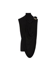 Платье Short Draped Jersey Dress, Black Jean paul gaultier