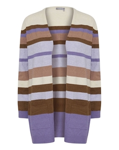 Вязаный кардиган Melani, Brown/Light purple/Dark purple Fransa