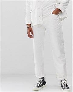 Белые джинсы классического кроя с 5 карманами M C Overalls M.c. overalls