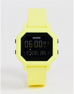 Цифровые часы цитрусового цвета с силиконовым ремешком A1210 Siren Nixon
