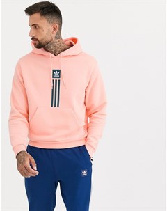 Розовый худи с логотипом pillar Adidas skateboarding
