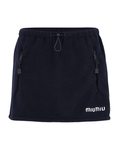 Юбка Pile Gonna Skirt, Navy Miu miu