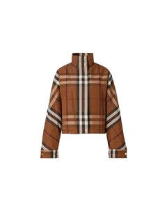 Женское Укороченное Пальто, цвет Brown Burberry